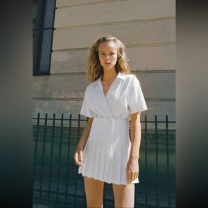 Zara Box Pleated Dress